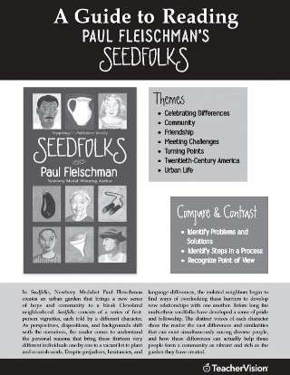 Teacher's Guide To Seedfolks By Paul Fleischman (Printable) - TeacherVision